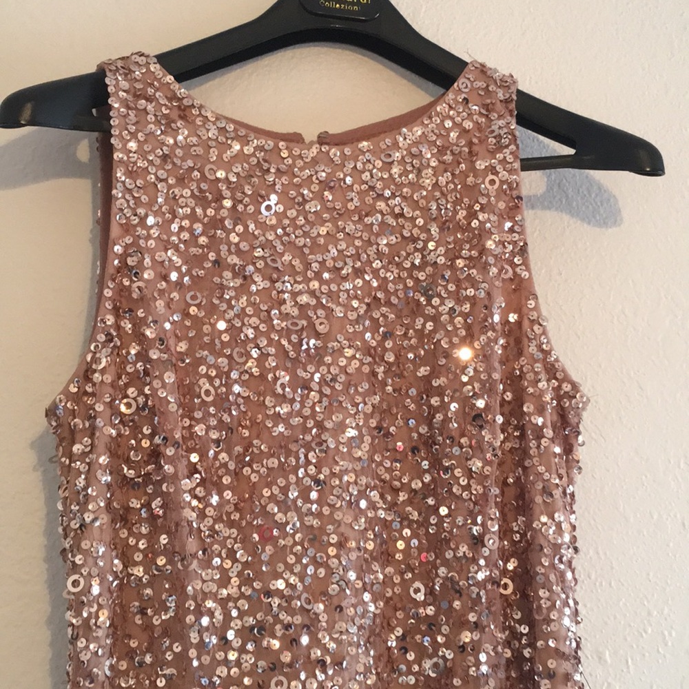 ADRIANNA PAPELL HALTER BEADED GOWN 🌟✨ - Picture 2 of 8